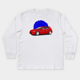Red Mazda 3 MPS Kids Long Sleeve T-Shirt